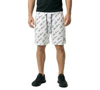 Urban Classics Swimming Shorts Pattern - White with Script Logo - Men's XXL