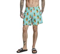 Urban Classics Men's Swim Shorts Pattern Big Pineapple AOP Blue 3XL