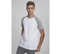 Urban Classics Raglan Contrast Tee T-shirt white grey 5XL