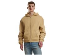 Soft zip-up hoodie Urban Classics Beige M