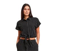 Urban Classics Tb7474 Short Sleeve Blouse Black 3XL Woman