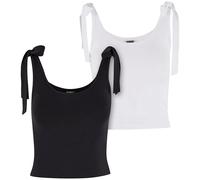 Women's jersey tank top Urban Classics (x2) Noir L