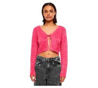 Urban Classics Tied Cropped Feather Cardigan