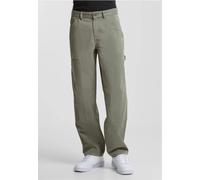 Urban Classics - Twill Double Knee Palegreen - Pants - green - W33 - 100% Cotton,Cotton W33