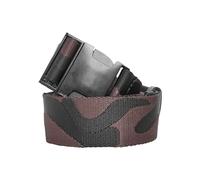 Urban Classics Unisex_Adult Jaquard Camo Belt, Multicoloured (Black/Brown 01294), 120 cm