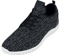 Urban Classics Unisex Adult Knitted Light Runner Shoe Trainers - Black/Grey/White, 37 EU