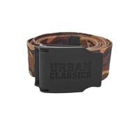 Urban Classics Unisex_Adult Woven Rubbered Touch UC Belt, Multicoloured (Wood Camo 00396), 120 cm