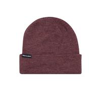 Urban Classics Tb811-basic Flap Beanie Knitted hat, Burgundy Melange 00614, One Size