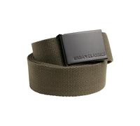 Urban Classics Canvas Belt, Olive/Black, One Size