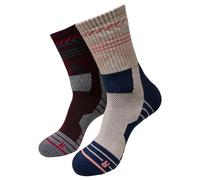 Urban Classics Unisex Hiking Performance Socks 2-Pack Socks, Black/unionbeige,