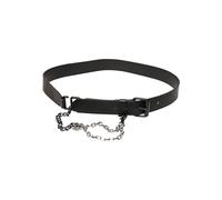 Urban Classics Imitation Leather Belt with Metal Chain, Black, S/M