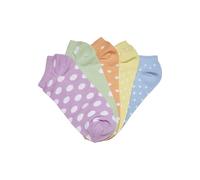 Urban Classics Unisex No Show Socks Dots 5-Pack Socks, summercolor, 47-50