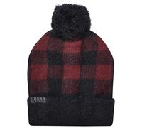 Urban Classics Pom Beanie Hat, Black/red, One Size