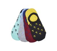Urban Classics Unisex Reccyled Yarn Invisbile Palmtree Socks 4-Pack Socks, Multicolor, 39-42