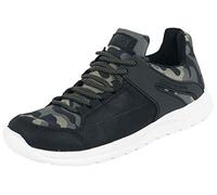 Urban Classics Unisex Trendy high Trainers, Multicoloured Olivecamo Blk Wht, 9 UK