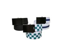 Urban Classics Unisex Trio Belt, Black/Jasper/Spaceblue, L/XL, Black/Jasper/Space Blue, L/XL