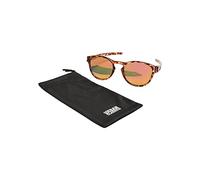 Urban Classics Unisex's 106 Sunglasses Uc, Brown Leo/Orange, One Size