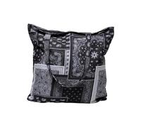 Tote bag with bandana motif Urban Classics Patchwork Noir TU