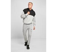 Urban Classics - Upper Block Lightasphalt/Black - Hoodie - grey - S - 65% Cotton, 35% Polyester,Sweat S