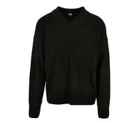 Urban Classics Men's V-Neck Sweater Sweatshirt, Black, XXL