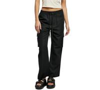 Trousers cargo jambe large femme Urban Classics Vicose Noir XS