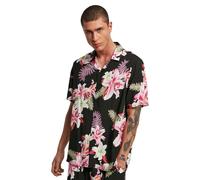 Shirt Urban Classics Viscose AOP Resort Noir XS