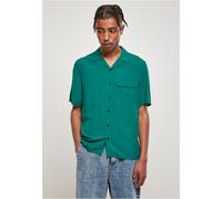 Urban Classics Viscose Camp Shirt Short Sleeve Casual Shirt Chest Pocket Collar