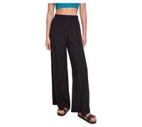Urban Classics Ladies’ wide-leg viscose trousers Cloth Trousers black XXL