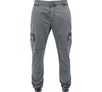 Urban Classics Washed Cargo Twill Jogging Bottoms Cargo Trousers grey W36L32