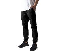 Urban Classics Washed Cargo Twill Pants Black 32 Man