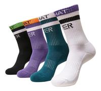Urban Classics Whatever Socks 4-Pack Knee-High Striped Sports Socks