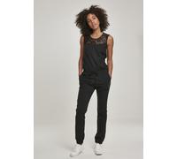 Urban Classics Women Jumpsuit Ladies Lace Block Jumpsuit Black