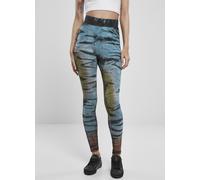 Urban Classics Women Leggings Ladies Cotton Tie Dye High Waist Leggings Black