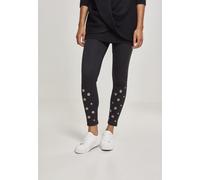 Urban Classics Women Leggings Ladies Eyelet Leggings Black