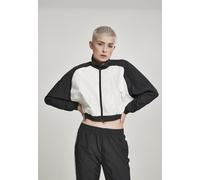 Urban Classics Women Light Jacket Ladies Short Raglan Crinkle Batwing Jacket Bla