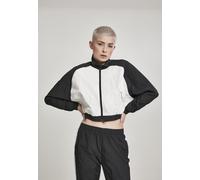 Urban Classics Women Light Jacket Ladies Short Raglan Crinkle Batwing Jacket Bla