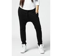 Urban Classics Women Sweatpants Ladies Light Fleece Sarouel Pant Black