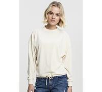 Urban Classics Women Sweatshirt Ladies Oversized Velvet Crew Sand
