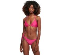 Urban Classics Women's Bikini Set Made of Recycled Polyester in Triangle Shape Two Piece Swimsuit for Women Ladies Recycled Triangle Bikini Sizes XS - XL, Brightviolet, L