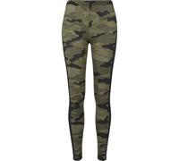 URBAN CLASSICS Women's Camouflage Leggings Comfortable Sport Pants, Stretchy Workout Trousers with Military Print, Regular Skinny Fit