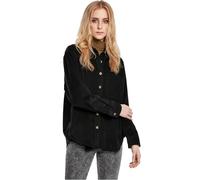 Urban Classics Women's Shirt Tb3755-ladies Corduroy Oversized, Black, M Plus Tall