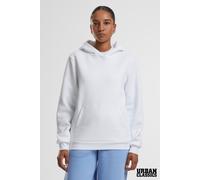 Urban Classics Women's Cotton Blend Kangaroo Pocket Fluffy Hoody in White | Size: XL Urban Classics White XL