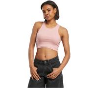 Urban Classics Women's Cropped Rib Top, Lemonade Pink, M