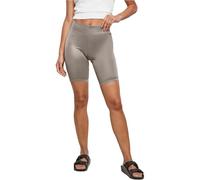 Urban Classics Women's Cycling Trousers Ladies Imitation Leather Cycle Shorts, Knee-Length Leggings for Women in 3 Trendy Colour Variations, Sizes XS - 5XL, Asphalt, XL