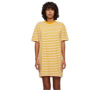 Urban Classics Women's Tb6828-ladies Oversized Striped Tee Dress, White/Magicmango, S