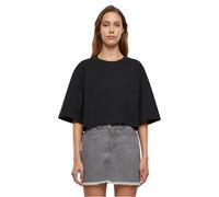 Urban Classics Women's Heavy Organic Oversized Cropped Tee, Black, L