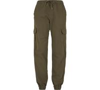 Urban Classics High Waist Jogging Cargo Pants Green 2XL Woman