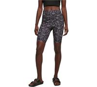 Urban Classics Women's Ladies High Waist Tech Mesh AOP Cycle Shorts, blackpaisley, 3XL