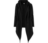 Urban Classics Women's Hooded Sweat Cardigan Cape, Black (Black 7), L