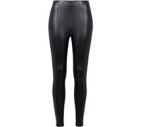 Urban Classics Women's Hose Ladies High Waist Cropped Pants Trouser Not Applicable, Black (Black 00007), 10 (Manufacturer Size: Small)